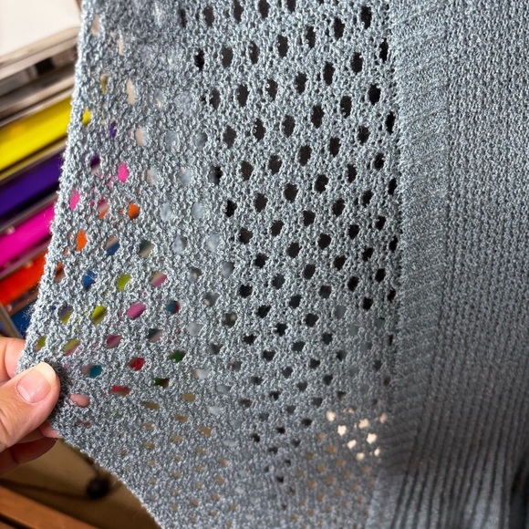 Soft Surroundings Long Open Front Cardigan Women’s Small Longline Accordion - Picture 4 of 10